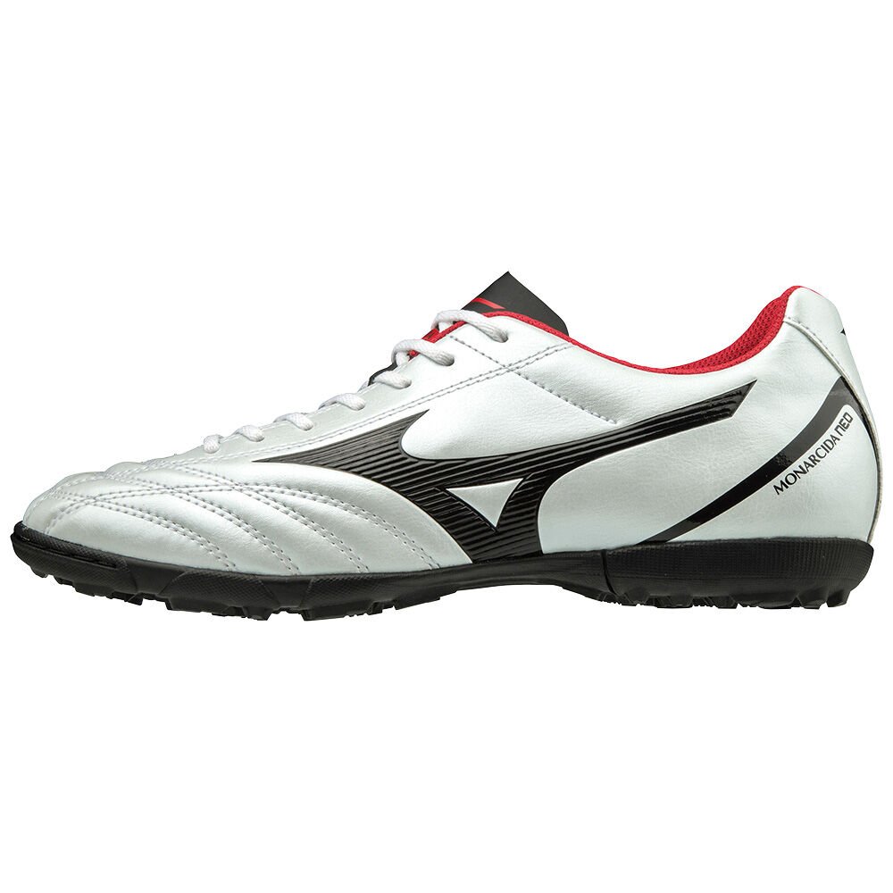 Mizuno Monarcida Neo Select AS - Bayan Futbol Ayakkabısı - Beyaz/Siyah/Kırmızı Türkiye (HIFYKZ-615)